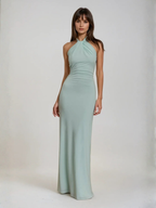 JANA | VESTIDO LARGO CON ESCOTE HALTER