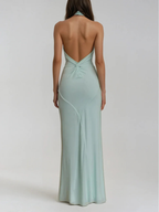 JANA | VESTIDO LARGO CON ESCOTE HALTER