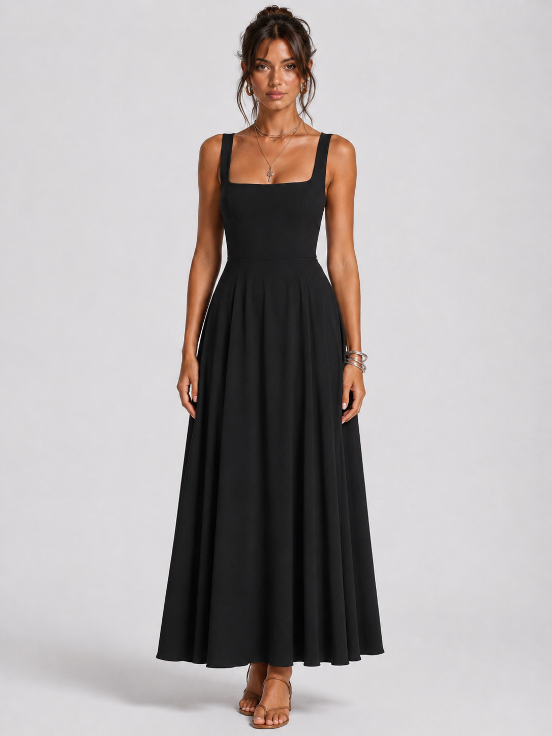 LUNA | VESTIDO MIDI ELEGANTE Y FEMENINO