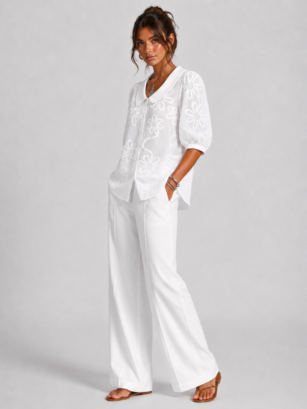 FIORA | BLUSA ELEGANTE CON ESTAMPADO FLORAL