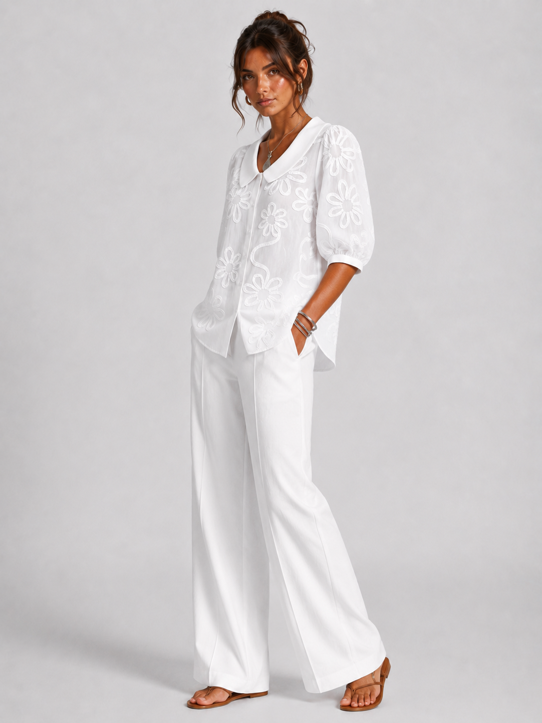 FIORA | BLUSA ELEGANTE CON ESTAMPADO FLORAL