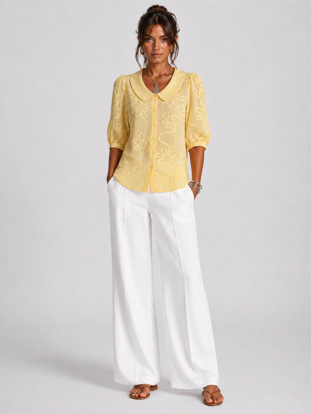 FIORA | BLUSA ELEGANTE CON ESTAMPADO FLORAL