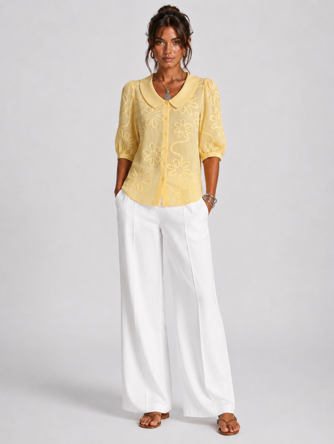 FIORA | BLUSA ELEGANTE CON ESTAMPADO FLORAL
