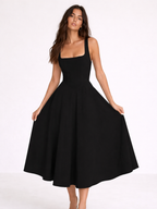 LUNA | VESTIDO MIDI ELEGANTE Y FEMENINO