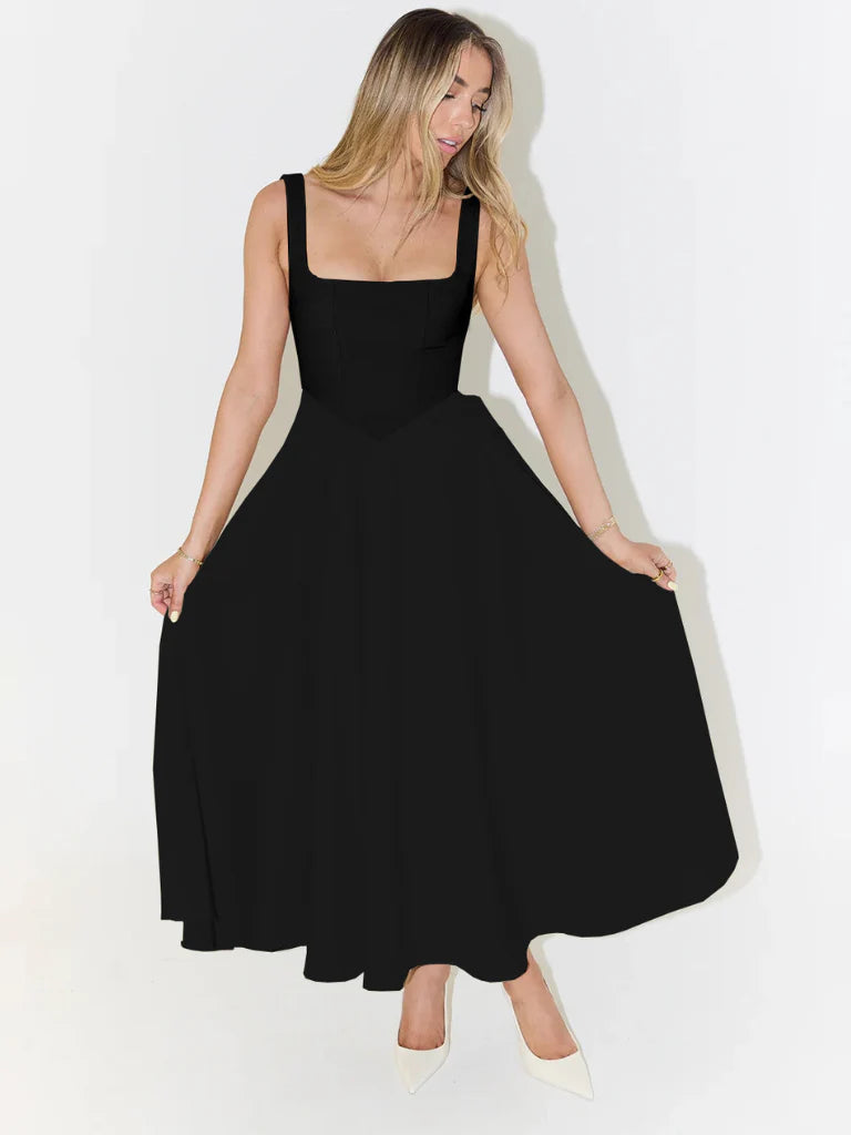 LUNA | VESTIDO MIDI ELEGANTE Y FEMENINO