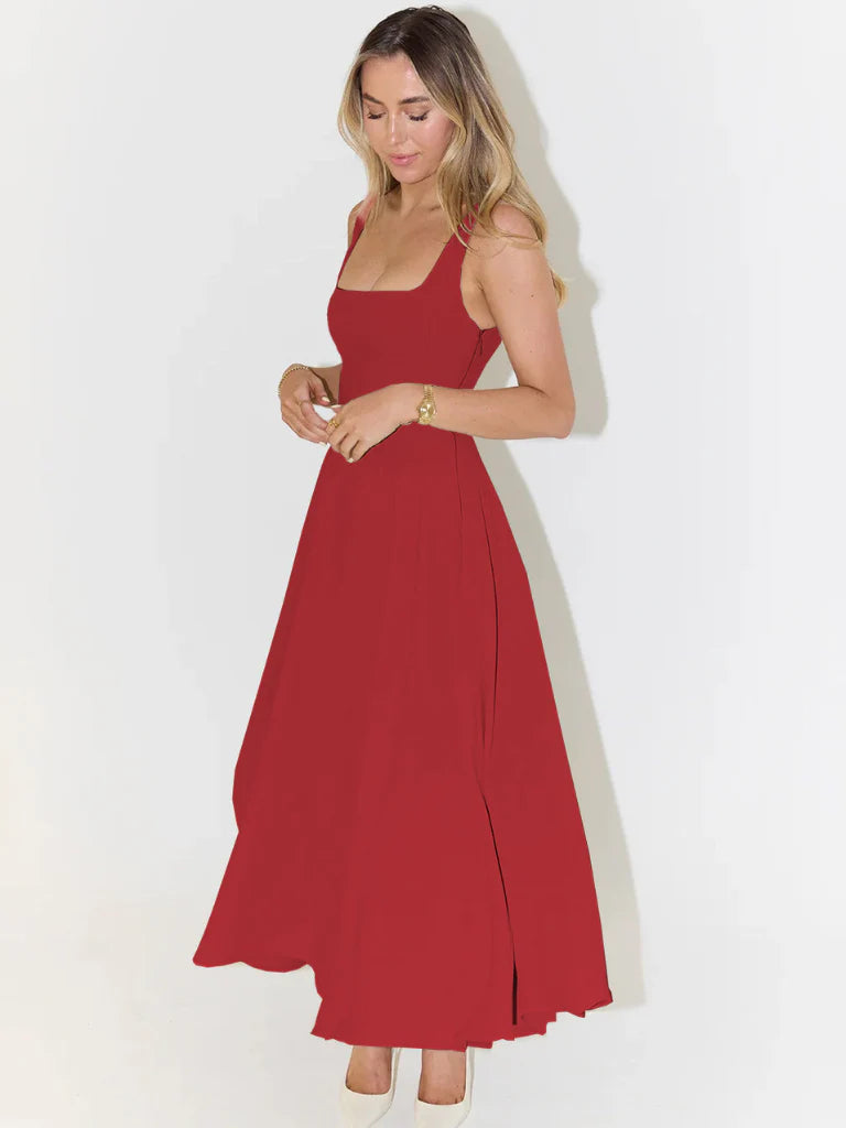 LUNA | VESTIDO MIDI ELEGANTE Y FEMENINO