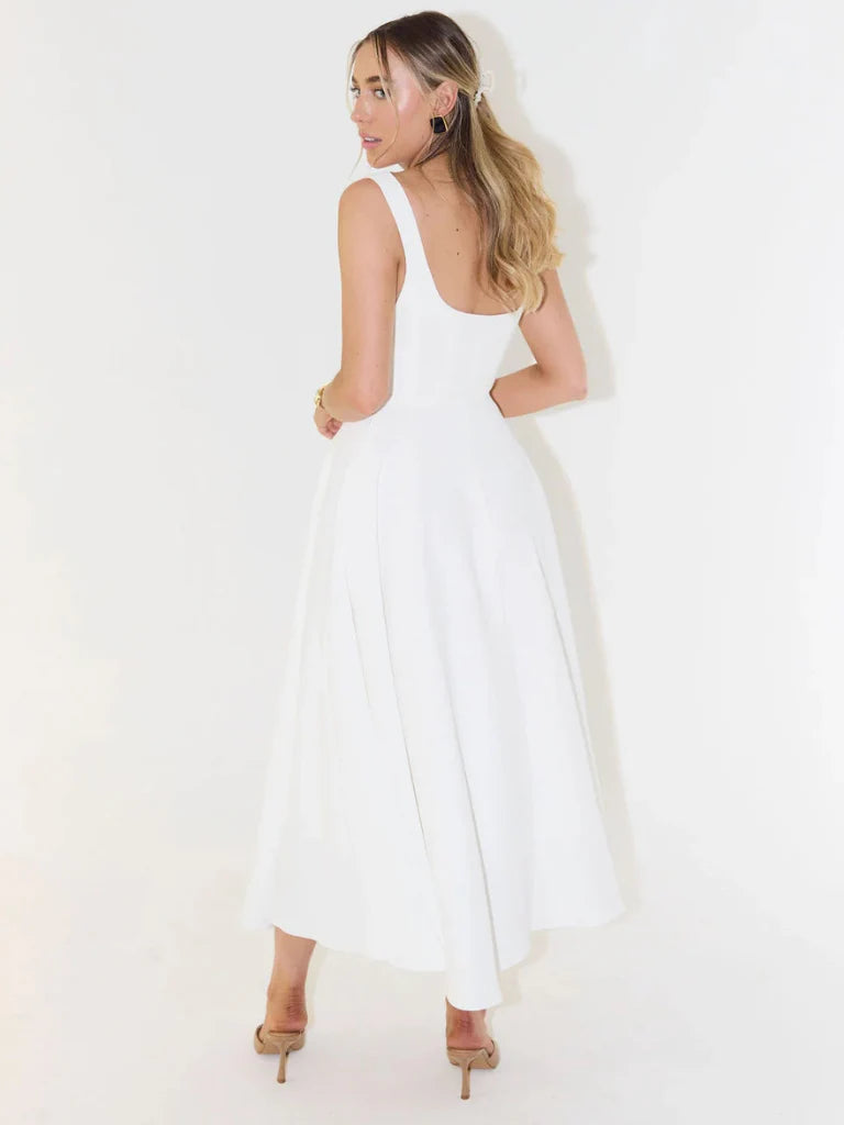 LUNA | VESTIDO MIDI ELEGANTE Y FEMENINO