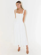 LUNA | VESTIDO MIDI ELEGANTE Y FEMENINO