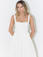 LUNA | VESTIDO MIDI ELEGANTE Y FEMENINO