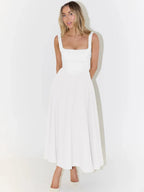 LUNA | VESTIDO MIDI ELEGANTE Y FEMENINO