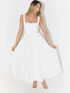 LUNA | VESTIDO MIDI ELEGANTE Y FEMENINO