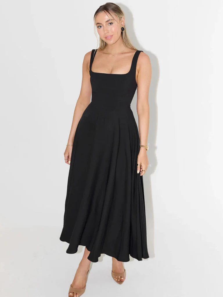 LUNA | VESTIDO MIDI ELEGANTE Y FEMENINO